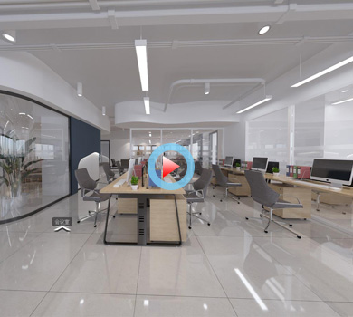 杭州明电电子有限公司办公室设计全景案例