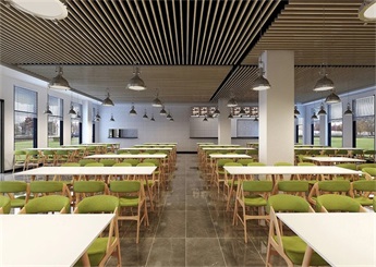 台州员工食堂装修设计案例效果图