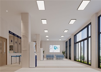 安徽门诊部装修设计案例效果图