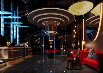 嘉兴足浴K歌会所装修设计案例