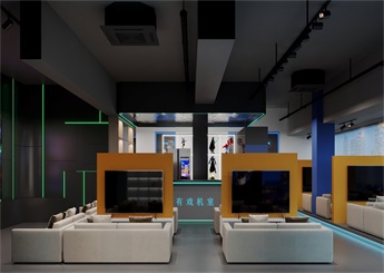 游戏机室体验馆装修设计案例效果图