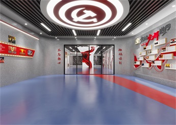 杭州党建展厅设计装修效果图
