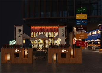 俊一日本料理店设计装修效果图