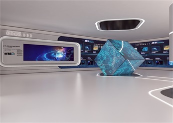 杭州城市产业规划展厅设计装修效果图