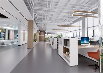 杭州桐庐厂房办公室设计装修效果图